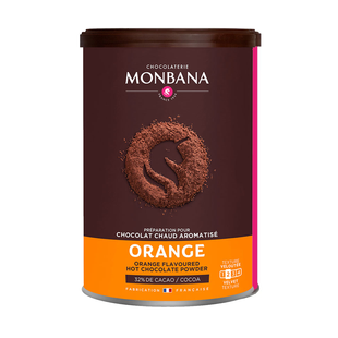 Суміш для гарячого шоколаду Monbana зі смаком апельсину, 250 г 3474341201223 фото