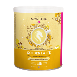 Суха суміш Monbana Golden Latte для приготування лате з куркумою та спеціями, 350 г 3474341202015 фото
