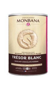 Суха суміш Monbana Tresor Blanc для приготування гарячого білого шоколаду, 500 г 3474340090620 фото