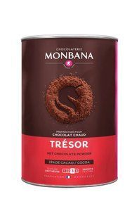 Суха суміш Monbana Tresor 33% Hot Chocolate Powder для приготування гарячого шоколаду, 250 г 3474341201209 фото